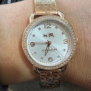 Vintage Coach Etched Watch